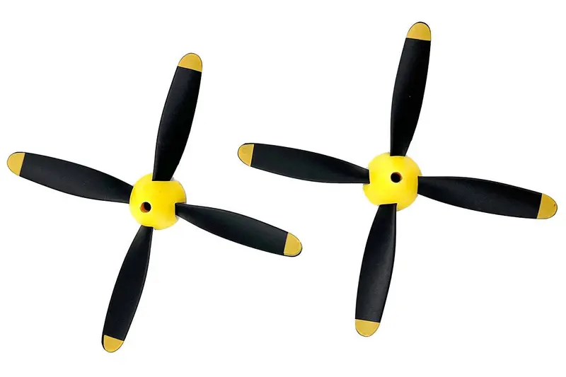 Rage R/C - 4-Blade Prop W/Spinner (2-Pack); P-51 Obsession 1