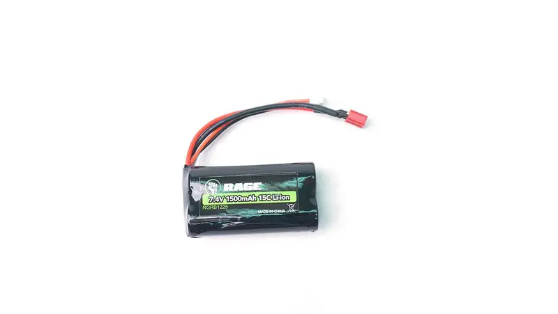 Rage R/C - 7.4V, 1500Mah Li-Ion Battery: Black Marlin 1