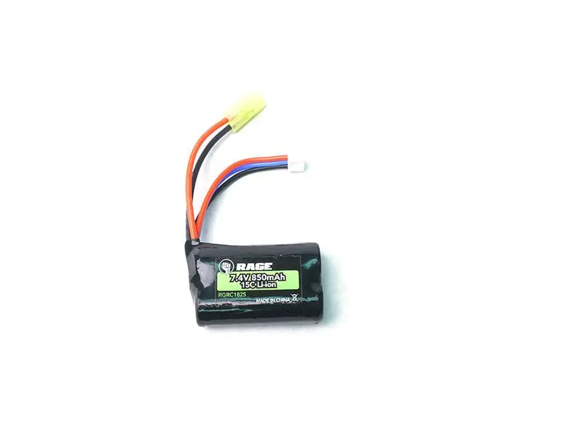 Rage R/C - 7.4V, 850Mah Lipo Battery: R18mt 1