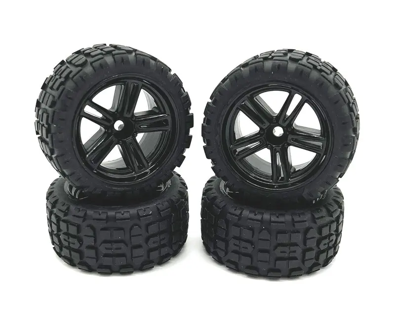 Rage R/C - Assembled Wheels & Tires (4); Mini Trek Mt 1