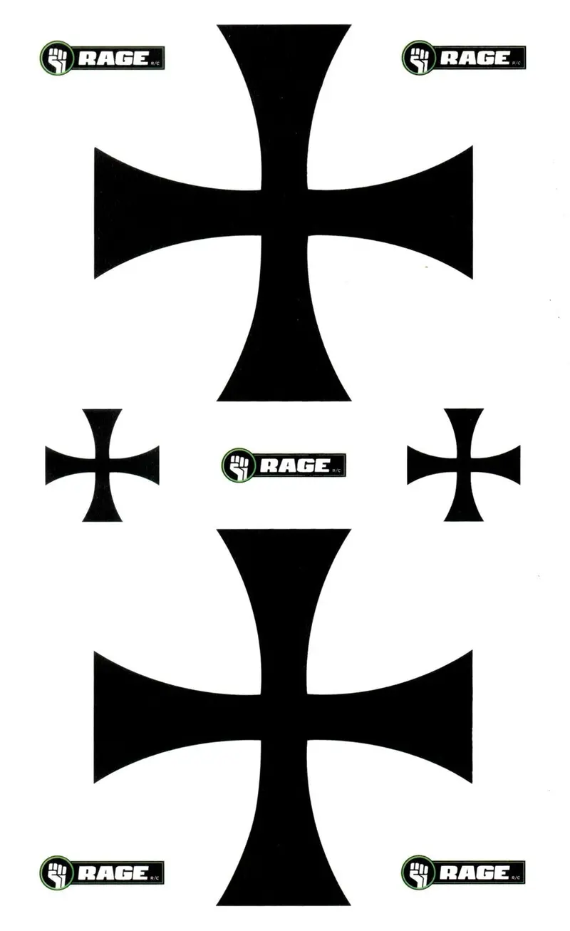 Rage R/C - Decal Set; Vintage Stick 1