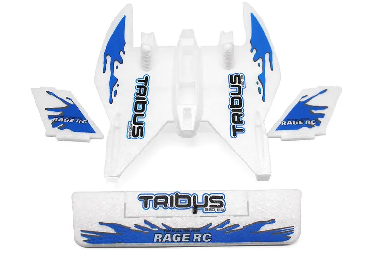 Rage R/C - Foam Parts Set With Blue Decals; Tribus 1
