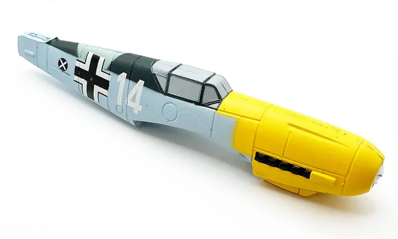Rage R/C - Fuselage With Motor & Gearbox; Bf 109 1