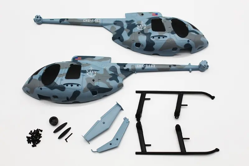 Rage R/C - Hero-Copter Military Canopy Set; Navy 1