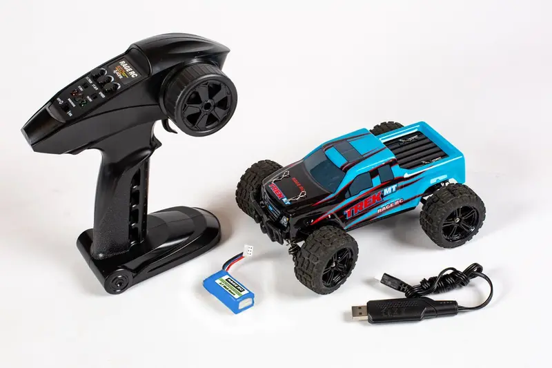 Rage R/C - Mini Trek Mt 1/24 Rtr Monster Truck - Black/Blue 1