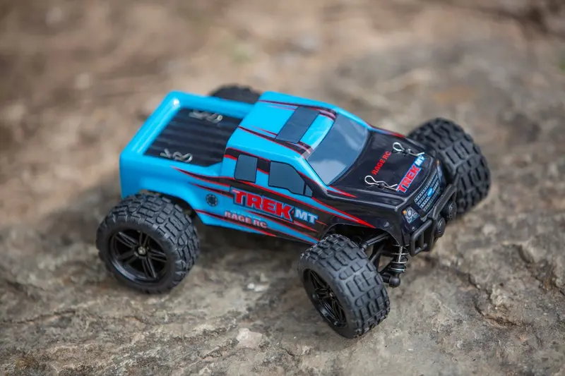 Rage R/C - Mini Trek Mt 1/24 Rtr Monster Truck - Black/Blue 2