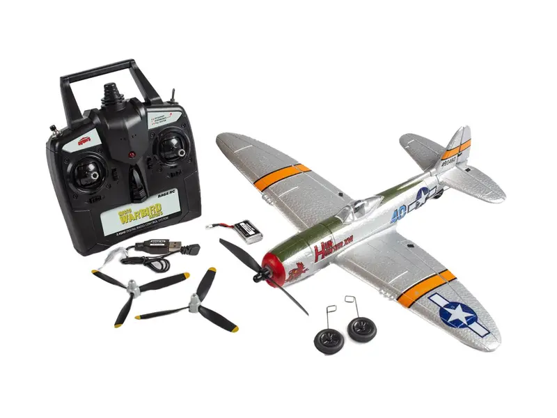 Rage R/C - P-47 Thunderbolt Micro Rtf Airplane With Pass (Pilot Assist Stability Software) System 1