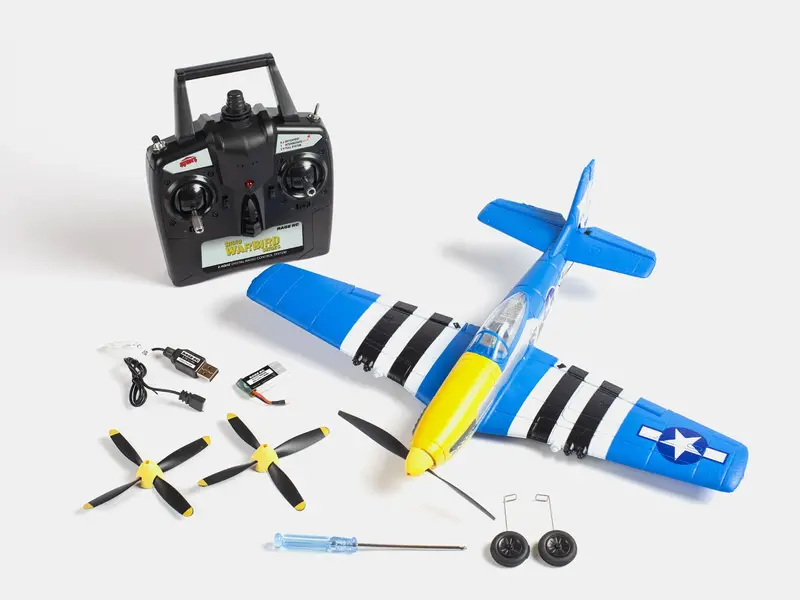 Rage R/C - P-51D Obsession Micro Rtf Airplane With Pass (Pilot Assist Stability Software) System 1