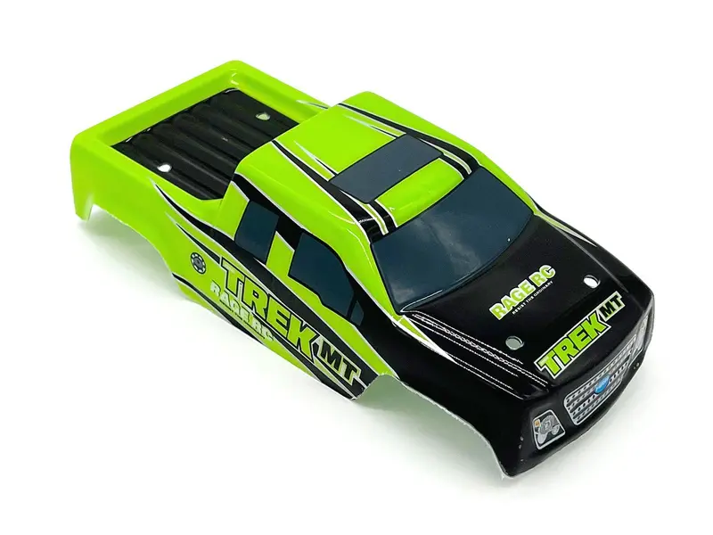 Rage R/C - Printed Body (Green); Mini Trek Mt 1