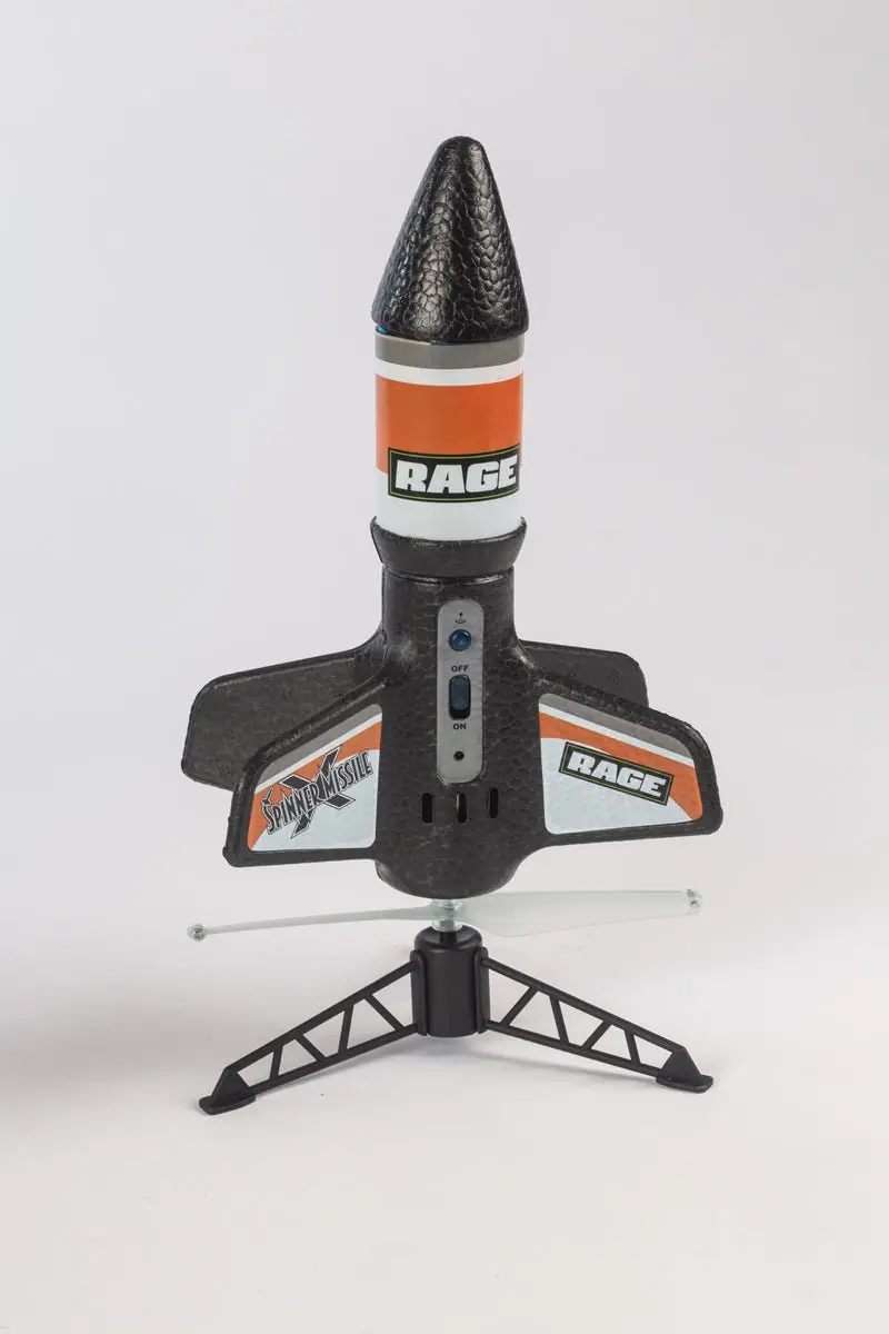 Rage R/C - Spinner Missile X - Black Electric Free-Flight Rocket 1