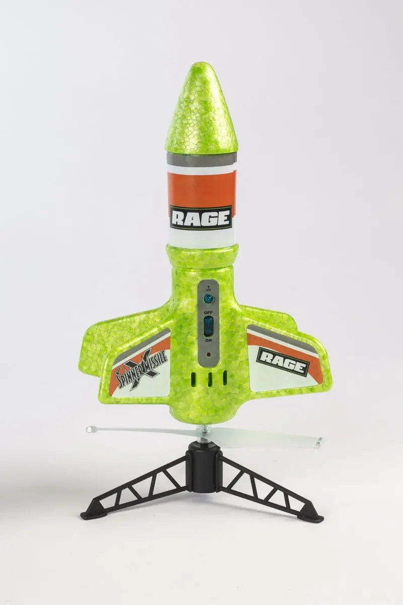 Rage R/C - Spinner Missile X - Green Electric Free-Flight Rocket 1