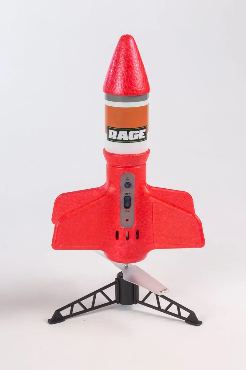 Rage R/C - Spinner Missile X - Red Electric Free-Flight Rocket 1