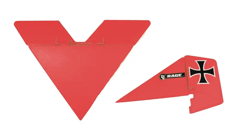 Rage R/C - Tail Set (Red); Vintage Stick 1