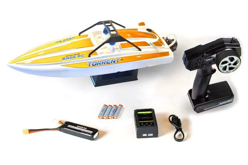 Rage R/C - Torrent 450Bl Rtr Jet Boat, Red 2