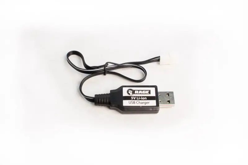 Rage R/C - Usb Battery Charger: Aqua Dart, Black Marlin, Black Marlin Mx 1