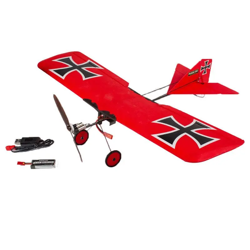 Rage R/C - Vintage Stick X4 Micro Rft Airplane With Pass - For Futaba Transmitter 2