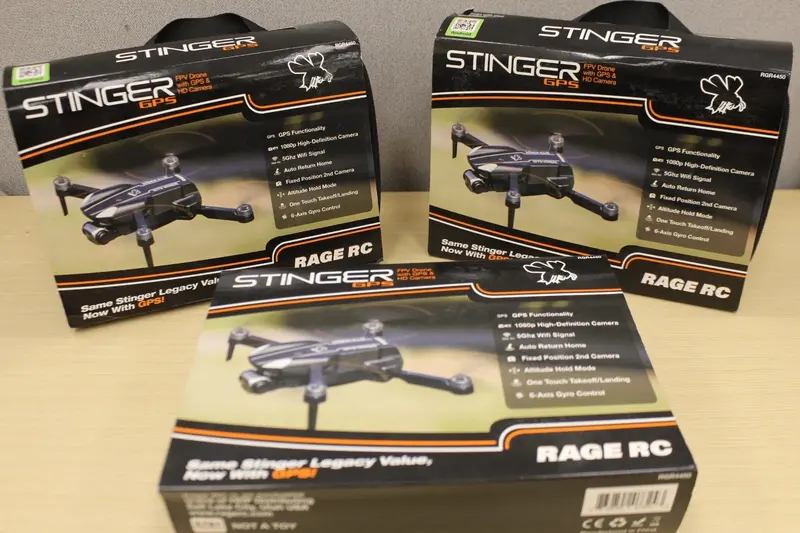Rage Rc Stinger Gps Wi-Fi 1080P Fpv Ready-To-Fly Camera Drone Rgr4450 1