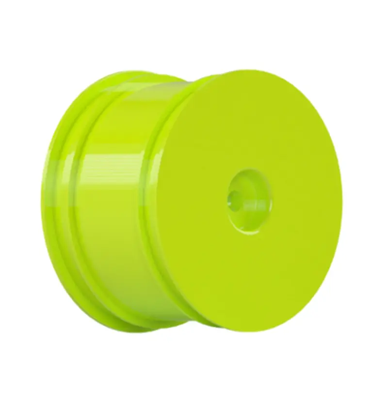 Raw Speed - 2.2" 12Mm Hex 1/10 Rear Buggy Wheels (Yellow) (2) (B6/22/Rb6/Zx6) 1