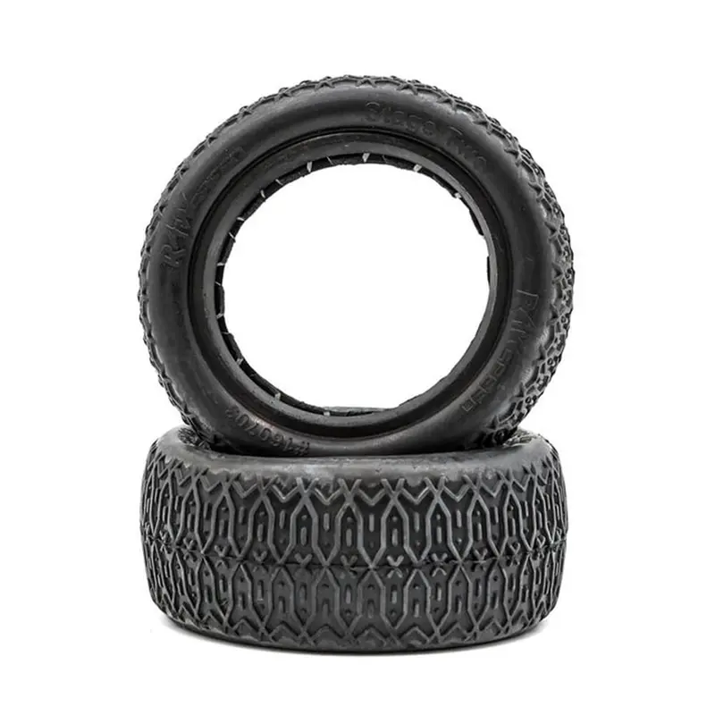Raw Speed - Stage Two - 1/10 4Wd Front Buggy Tires W/ Inserts 2.2" (1 Pair) Super Soft (Green) 1