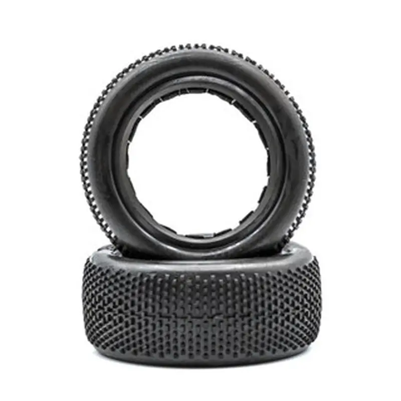 Raw Speed - Super Mini - 1/10 4Wd Tires W/ Black Inserts (1 Pair) Soft (Yellow) 1
