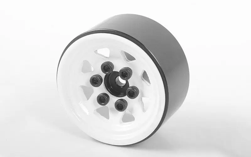 Rc4wd - 1/24 Stamped Steel 1.0'' Stock Beadlock Wheels (White) 4Pcs 1