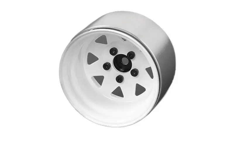 Rc4wd - 5 Lug Deep Dish Wagon 1.9" Steel Stamped Beadlock Wheels (White) 1