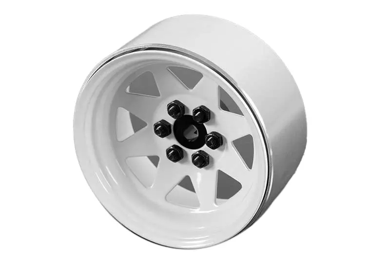 Rc4wd - 6 Lug Wagon 2.2" Steel Stamped Beadlock Wheels (White) 1