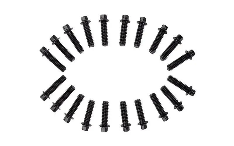 Rc4wd - Miniature Scale Hex Bolts, M1.6X6mm, Black 1