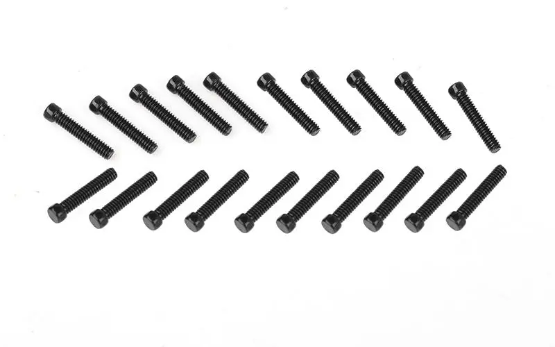 Rc4wd - Scale Hex Head Bolts (M2x10mm) (Black) 1