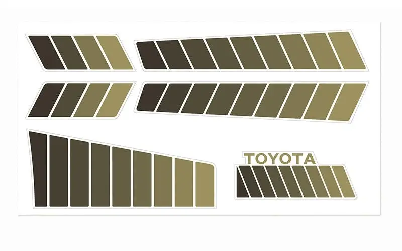 Rc4wd - Toyota 84-85 Body Decals (Brown) 1