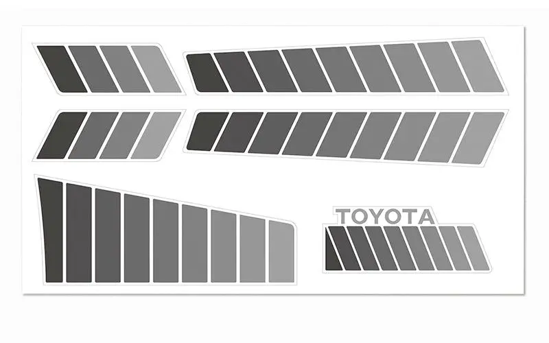 Rc4wd - Toyota 84-85 Body Decals (Grey) 1