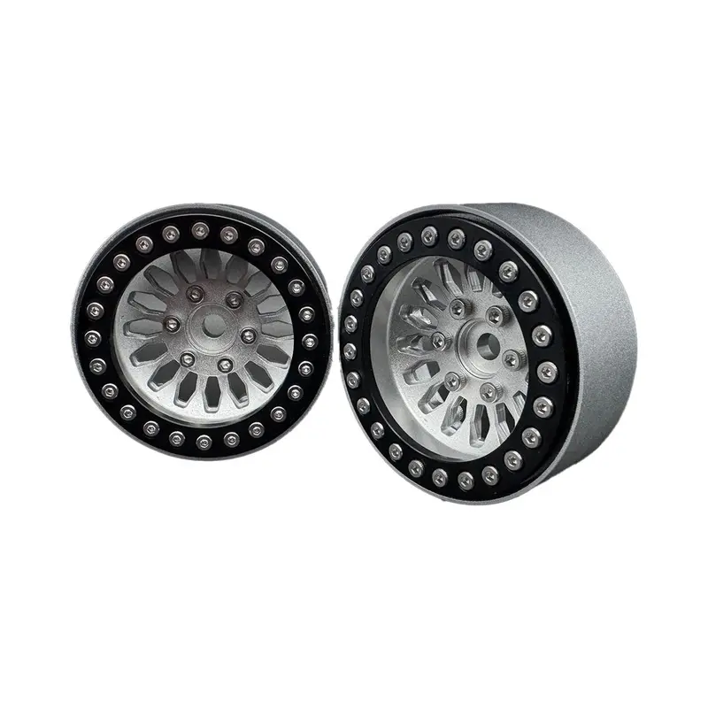Reef's Rc - 1.9 "Shield" Aluminum "Deep Dish" Beadlock Wheels W/Hubs (2) 1
