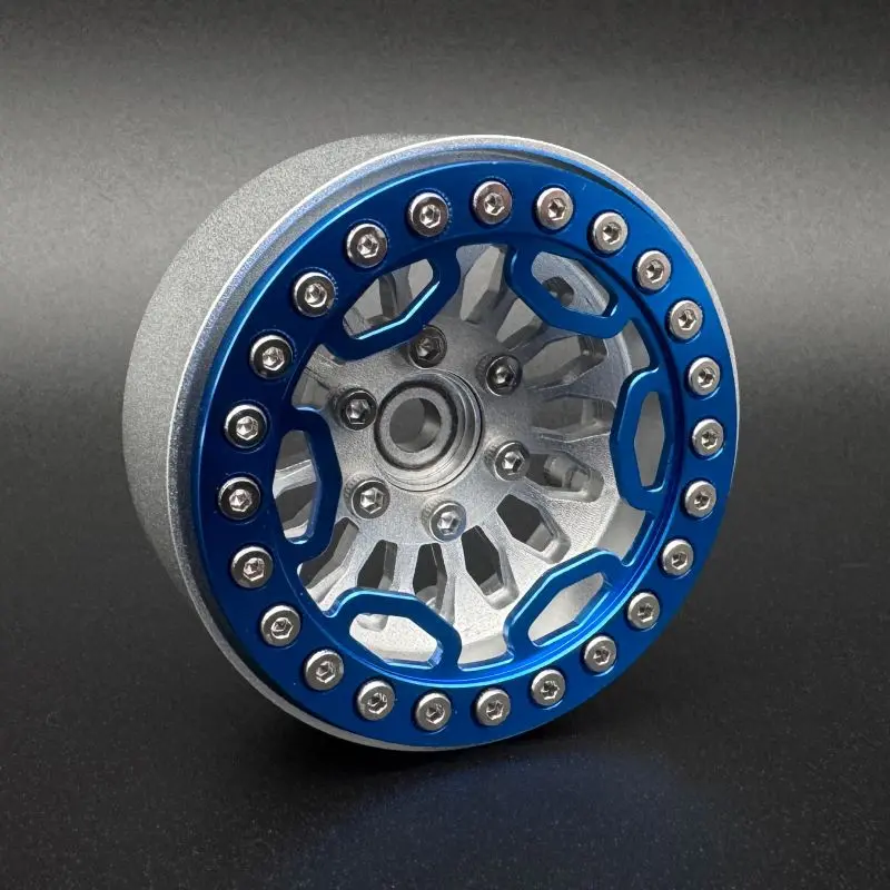 Reef's Rc - 1.9 "Shield" Beadlock Ring (Blue) (2) 1