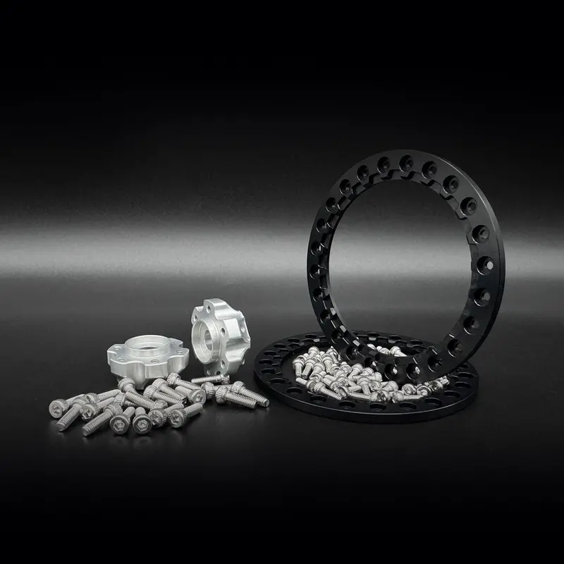 Reef's Rc - 2.2 "Shield" Aluminum Beadlock Wheels W/Hubs (2) 2