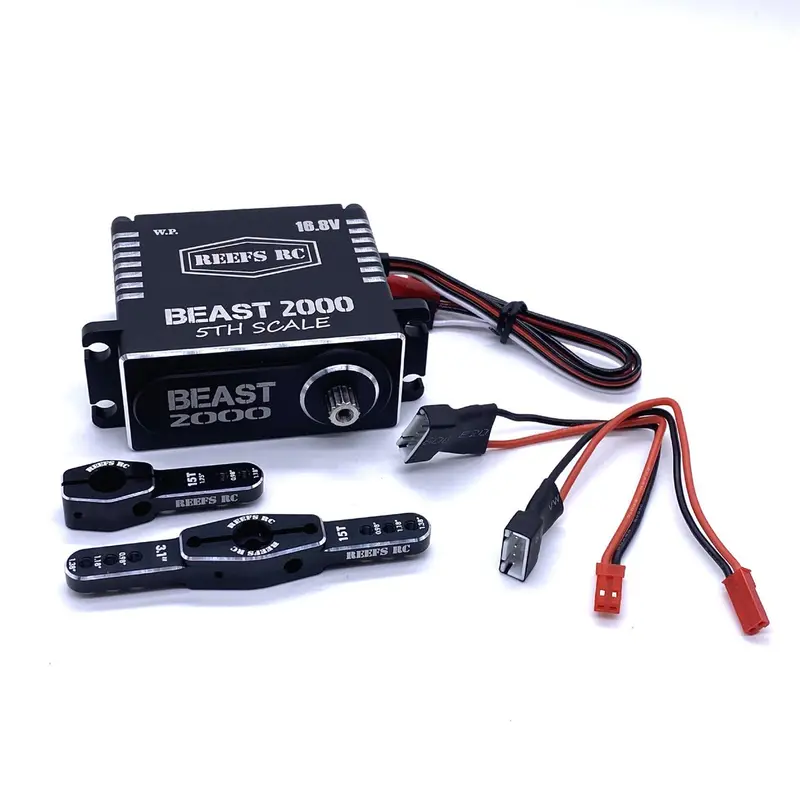 Reef's Rc - Beast 2000 1/5Th Scale High Torque, High Speed Brushless Servo W/ Aluminum Horns 1