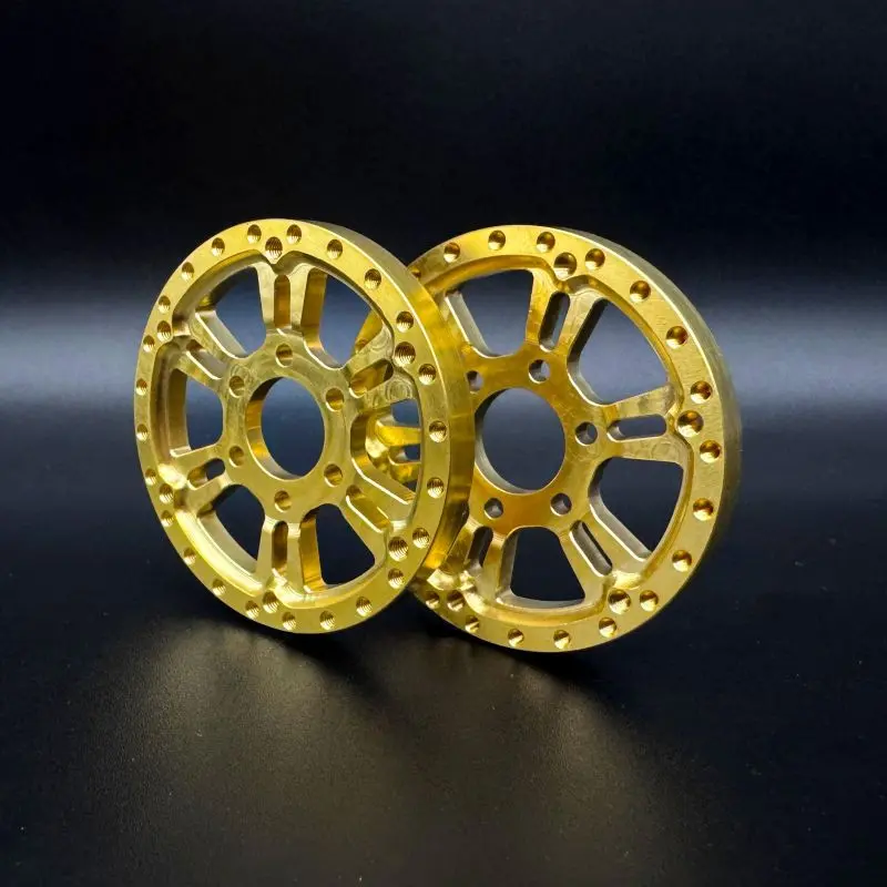 Reef's Rc - Brass 1.9 "Blade" Wheel Face (2) 1