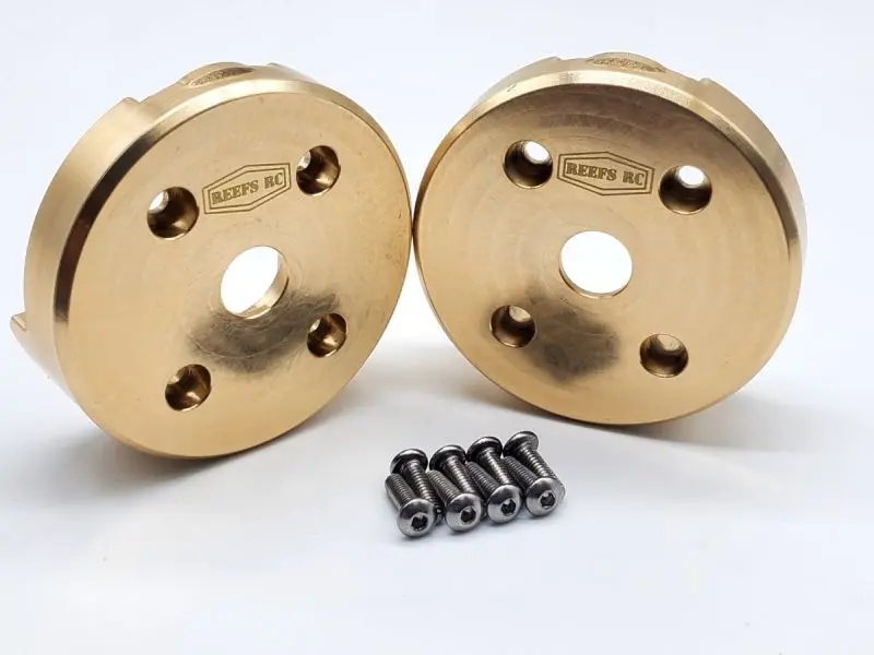 Reef's Rc - Brass Portal Covers, For Scxpro / Capra / Scx10.3 1