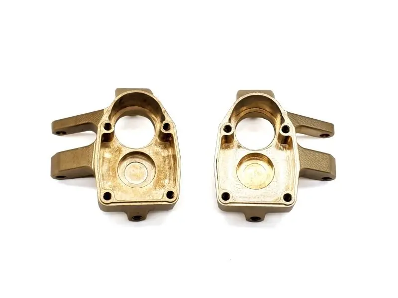 Reef's Rc - Brass Portal Knuckle Set, For Scxpro / Capra / Scx10.3 1