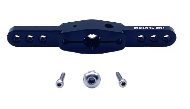Reef's Rc - Double Sided Heavy Duty Servo Horn, 15T, 4Mm Holes, For 5Th Scale 1
