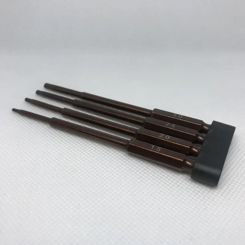 Reef's Rc - Magnetic Hex Drivers, Metric, 1/4" Drive (4Pc) 1