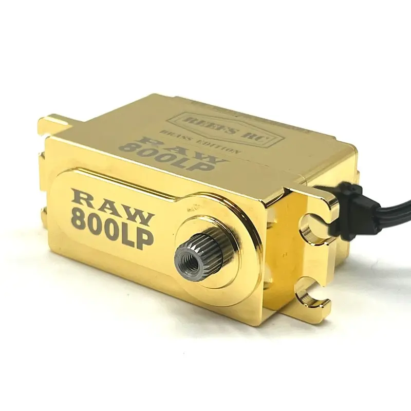 Reef's Rc - Raw800lp Brass Edition, Fully Programmable, Brushless Low Profile Servo 1