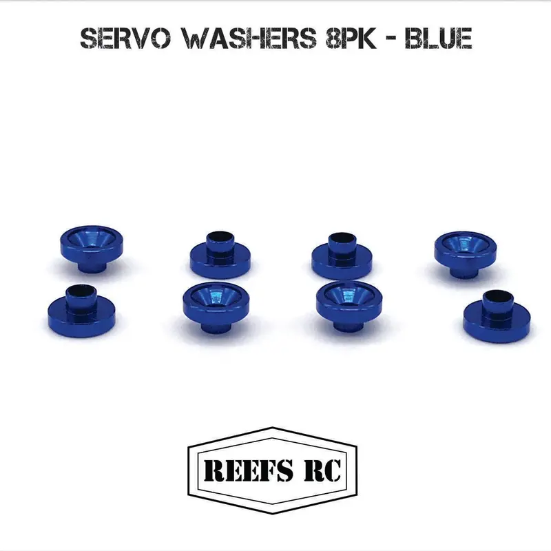 Reef's Rc - Servo Washers 8Pk - Blue 1