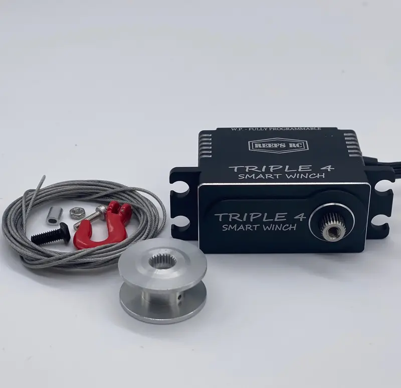 Reef's Rc - Triple4 Smart Winch Lopro Brushless Servo W/ Built In Winch Controller 1