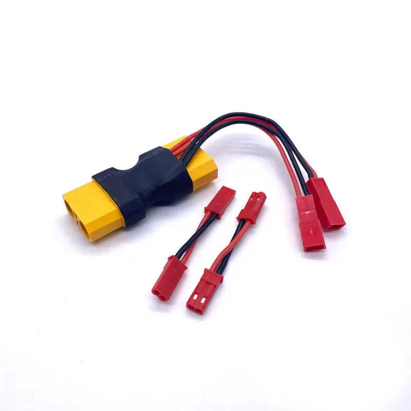 Reef's Rc - Xt90 Inline Power Tap With Dual Jst Connectors, 2 Male-Male Jst Adaptors 1