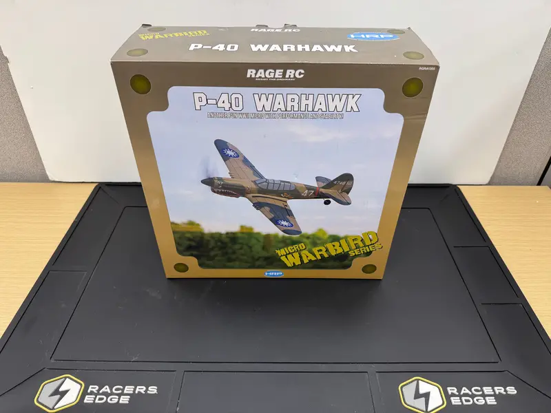 Rgra1305 Curtiss P-40 Warhawk Micro Rtf Airplane Open Package Box Damage 1
