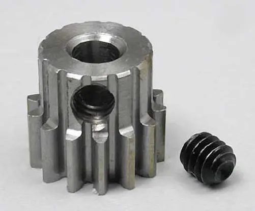 Robinson Racing - 14 Tooth .6 Mod Metric Steel Alloy Pinion Gear, 1/8" Bore 1