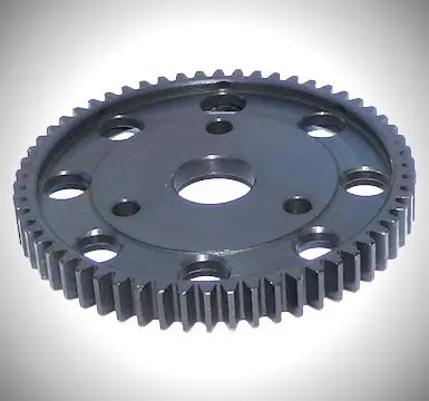 Robinson Racing - Ax10/Wraith 58T Blackened Steel Spur 32P(Replaces Stock 48P) 1