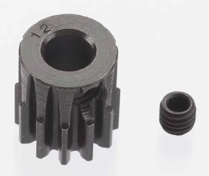 Robinson Racing - Extra Hard 12 Tooth Blackened Steel 32P Pinion 5M/M 1