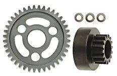 Robinson Racing - Extra Hard Steel Combo, 40 Tooth Spur & 16 Tooth Clutchbell, For Traxxas Revo 2.5 1
