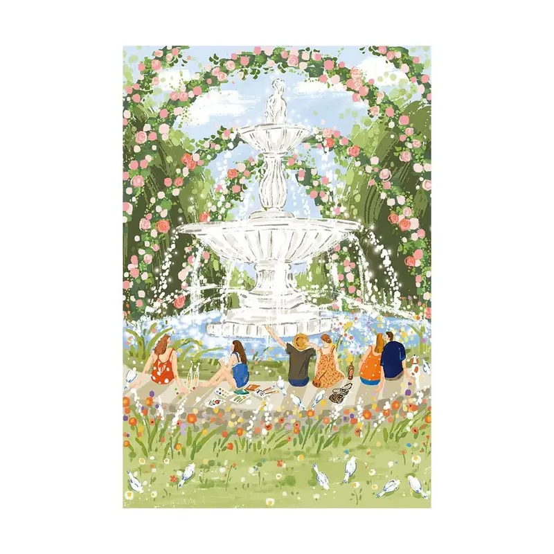 Robotime - Afternoon Fountain 1000 Piece Jigsaw Puzzle 1